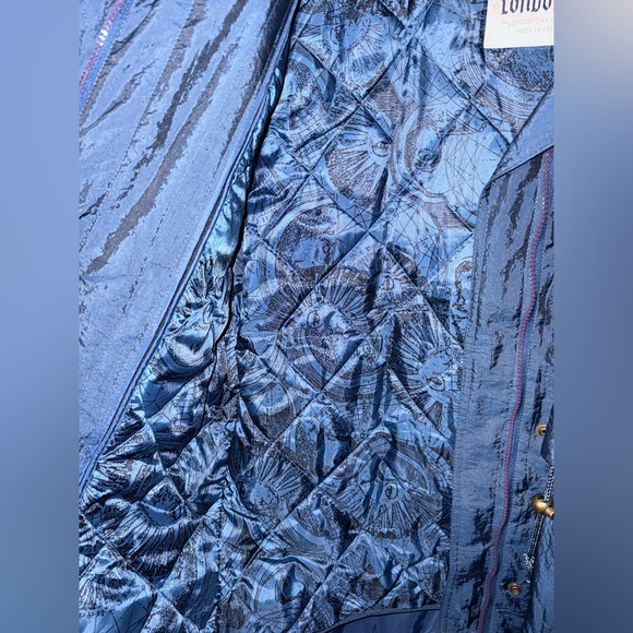 Vintage Women’s S Towne by London Fog Blue Quilted Jacket with Removable Lining - Picture 4 of 10